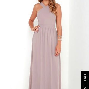 Air of Romance Taupe Maxi Dress